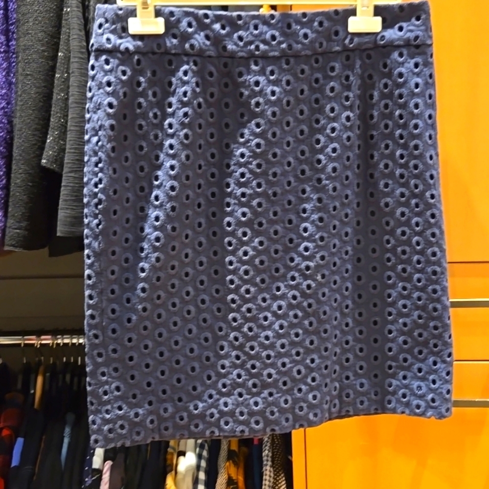 J.Crew: Eyelet Pencil Skirt size 10